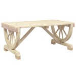 vidaXL Măsuță de cafea de grădină, 90x50x40 cm, lemn masiv de brad vidaXL Măsuță de cafea de grădină, 90x50x40 cm, lemn masiv de brad