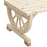vidaXL Măsuță de cafea de grădină, 90x50x40 cm, lemn masiv de brad vidaXL Măsuță de cafea de grădină, 90x50x40 cm, lemn masiv de brad