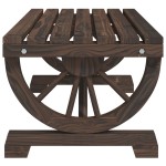 vidaXL Măsuță de cafea de grădină, 90x50x40 cm, lemn masiv de brad vidaXL Măsuță de cafea de grădină, 90x50x40 cm, lemn masiv de brad