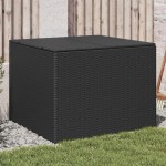 vidaXL Ladă de depozitare pentru grădină, negru, 291 L, poliratan vidaXL Ladă de depozitare pentru grădină, negru, 291 L, poliratan