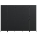 vidaXL Separator de cameră cu 5 panouri, negru, poliratan vidaXL Separator de cameră cu 5 panouri, negru, poliratan