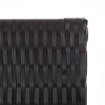 vidaXL Separator de cameră cu 6 panouri, negru, poliratan vidaXL Separator de cameră cu 6 panouri, negru, poliratan