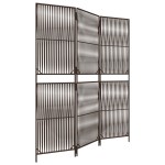 vidaXL Separator de cameră cu 3 panouri, maro, poliratan vidaXL Separator de cameră cu 3 panouri, maro, poliratan