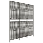 vidaXL Separator de cameră cu 3 panouri, gri, poliratan vidaXL Separator de cameră cu 3 panouri, gri, poliratan