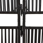 vidaXL Separator de cameră cu 4 panouri, negru, poliratan vidaXL Separator de cameră cu 4 panouri, negru, poliratan
