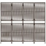 vidaXL Separator de cameră cu 4 panouri, maro, poliratan vidaXL Separator de cameră cu 4 panouri, maro, poliratan