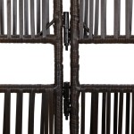 vidaXL Separator de cameră cu 4 panouri, maro, poliratan vidaXL Separator de cameră cu 4 panouri, maro, poliratan