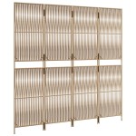 vidaXL Separator de cameră cu 4 panouri, bej, poliratan vidaXL Separator de cameră cu 4 panouri, bej, poliratan