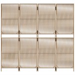 vidaXL Separator de cameră cu 4 panouri, bej, poliratan vidaXL Separator de cameră cu 4 panouri, bej, poliratan