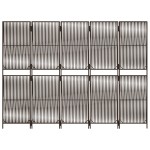 vidaXL Separator de cameră cu 5 panouri, maro, poliratan vidaXL Separator de cameră cu 5 panouri, maro, poliratan