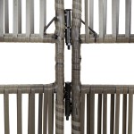vidaXL Separator de cameră cu 5 panouri, gri, poliratan vidaXL Separator de cameră cu 5 panouri, gri, poliratan