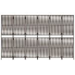 vidaXL Separator de cameră cu 6 panouri, maro, poliratan vidaXL Separator de cameră cu 6 panouri, maro, poliratan