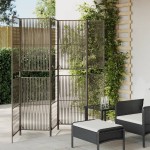vidaXL Separator de cameră cu 6 panouri, gri, poliratan vidaXL Separator de cameră cu 6 panouri, gri, poliratan