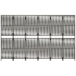 vidaXL Separator de cameră cu 6 panouri, gri, poliratan vidaXL Separator de cameră cu 6 panouri, gri, poliratan