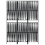 vidaXL Separator de cameră cu 3 panouri, negru, poliratan vidaXL Separator de cameră cu 3 panouri, negru, poliratan