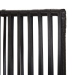 vidaXL Separator de cameră cu 3 panouri, negru, poliratan vidaXL Separator de cameră cu 3 panouri, negru, poliratan