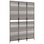 vidaXL Separator de cameră cu 3 panouri, maro, poliratan vidaXL Separator de cameră cu 3 panouri, maro, poliratan