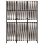 vidaXL Separator de cameră cu 3 panouri, maro, poliratan vidaXL Separator de cameră cu 3 panouri, maro, poliratan