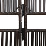 vidaXL Separator de cameră cu 3 panouri, maro, poliratan vidaXL Separator de cameră cu 3 panouri, maro, poliratan