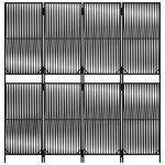 vidaXL Separator de cameră cu 4 panouri, negru, poliratan vidaXL Separator de cameră cu 4 panouri, negru, poliratan