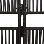 vidaXL Separator de cameră cu 4 panouri, negru, poliratan vidaXL Separator de cameră cu 4 panouri, negru, poliratan