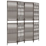 vidaXL Separator de cameră cu 4 panouri, maro, poliratan vidaXL Separator de cameră cu 4 panouri, maro, poliratan
