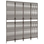 vidaXL Separator de cameră cu 4 panouri, maro, poliratan vidaXL Separator de cameră cu 4 panouri, maro, poliratan