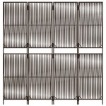 vidaXL Separator de cameră cu 4 panouri, maro, poliratan vidaXL Separator de cameră cu 4 panouri, maro, poliratan