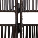 vidaXL Separator de cameră cu 4 panouri, gri, poliratan vidaXL Separator de cameră cu 4 panouri, gri, poliratan