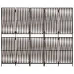 vidaXL Separator de cameră cu 5 panouri, maro, poliratan vidaXL Separator de cameră cu 5 panouri, maro, poliratan