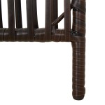 vidaXL Separator de cameră cu 5 panouri, maro, poliratan vidaXL Separator de cameră cu 5 panouri, maro, poliratan