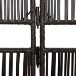 vidaXL Separator de cameră cu 5 panouri, maro, poliratan vidaXL Separator de cameră cu 5 panouri, maro, poliratan