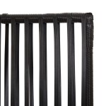 vidaXL Separator de cameră cu 6 panouri, negru, poliratan vidaXL Separator de cameră cu 6 panouri, negru, poliratan