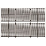 vidaXL Separator de cameră cu 6 panouri, maro, poliratan vidaXL Separator de cameră cu 6 panouri, maro, poliratan