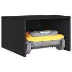 vidaXL Garaj pentru mașina de tuns iarba negru 86x90x52/57cm poliratan vidaXL Garaj pentru mașina de tuns iarba negru 86x90x52/57cm poliratan