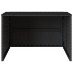 vidaXL Garaj pentru mașina de tuns iarba negru 86x90x52/57cm poliratan vidaXL Garaj pentru mașina de tuns iarba negru 86x90x52/57cm poliratan