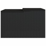 vidaXL Garaj pentru mașina de tuns iarba negru 86x90x52/57cm poliratan vidaXL Garaj pentru mașina de tuns iarba negru 86x90x52/57cm poliratan