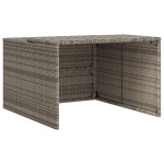 vidaXL Garaj pentru mașina de tuns iarba, gri 86x90x52/57 cm poliratan vidaXL Garaj pentru mașina de tuns iarba, gri 86x90x52/57 cm poliratan