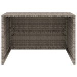 vidaXL Garaj pentru mașina de tuns iarba, gri 86x90x52/57 cm poliratan vidaXL Garaj pentru mașina de tuns iarba, gri 86x90x52/57 cm poliratan