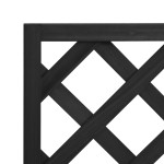 vidaXL Jardinieră cu spalier, negru, lemn masiv de brad vidaXL Jardinieră cu spalier, negru, lemn masiv de brad