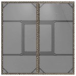 vidaXL Masă de grădină cu blat din sticlă, gri, 80x80x75 cm, poliratan vidaXL Masă de grădină cu blat din sticlă, gri, 80x80x75 cm, poliratan