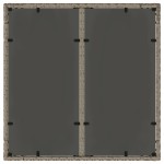 vidaXL Masă de grădină cu blat din sticlă, gri, 90x90x75 cm, poliratan vidaXL Masă de grădină cu blat din sticlă, gri, 90x90x75 cm, poliratan