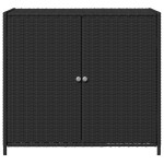 vidaXL Dulap depozitare de grădină, negru, 83x45x76 cm, poliratan vidaXL Dulap depozitare de grădină, negru, 83x45x76 cm, poliratan