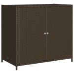 vidaXL Dulap depozitare de grădină, maro, 83x45x76 cm, poliratan vidaXL Dulap depozitare de grădină, maro, 83x45x76 cm, poliratan