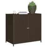 vidaXL Dulap depozitare de grădină, maro, 83x45x76 cm, poliratan vidaXL Dulap depozitare de grădină, maro, 83x45x76 cm, poliratan