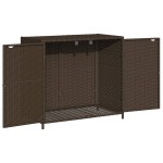 vidaXL Dulap depozitare de grădină, maro, 83x45x76 cm, poliratan vidaXL Dulap depozitare de grădină, maro, 83x45x76 cm, poliratan