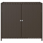 vidaXL Dulap depozitare de grădină, maro, 83x45x76 cm, poliratan vidaXL Dulap depozitare de grădină, maro, 83x45x76 cm, poliratan