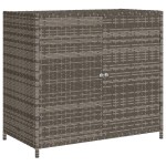 vidaXL Dulap depozitare de grădină, gri, 83x45x76 cm, poliratan vidaXL Dulap depozitare de grădină, gri, 83x45x76 cm, poliratan