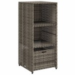 vidaXL Dulap depozitare de grădină, gri, 50x55x115 cm, poliratan vidaXL Dulap depozitare de grădină, gri, 50x55x115 cm, poliratan