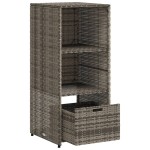 vidaXL Dulap depozitare de grădină, gri, 50x55x115 cm, poliratan vidaXL Dulap depozitare de grădină, gri, 50x55x115 cm, poliratan
